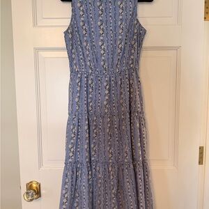 MELLODAY Blue Floral Maxi Dress